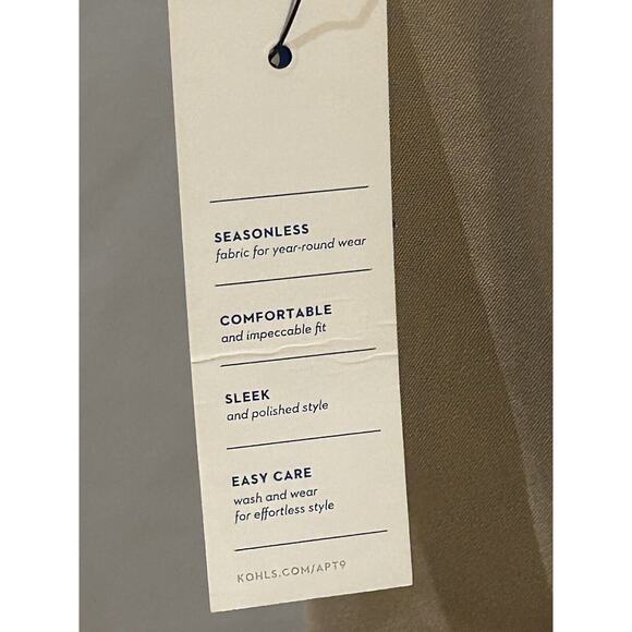 NWT Apt. 9 Women's Mid Rise Khaki Capri Pants size 12 Petite - Picture 5 of 6